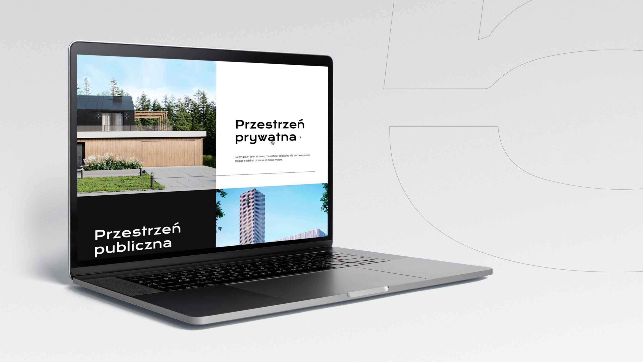 Nowoczesny serwis internetowy Grupy 52 prezentujący ofertę pracowni architektonicznej