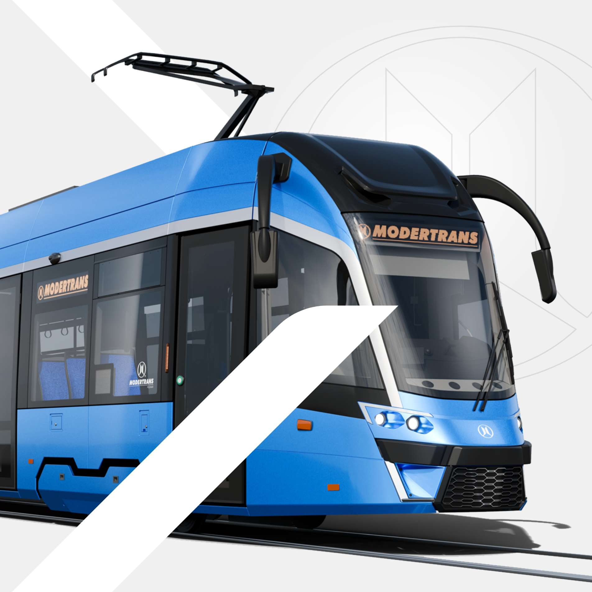 Prezentacja tramwajów Modertrans na stronie internetowej