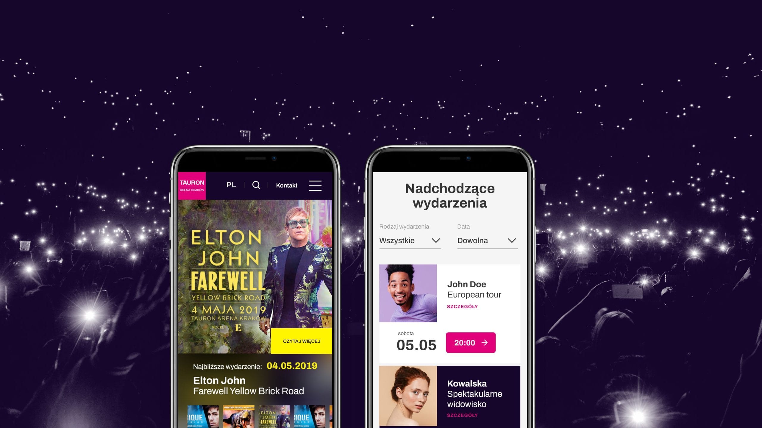 Strona internetowa TAURON Areny Kraków – projekt i wdrożenie 052B