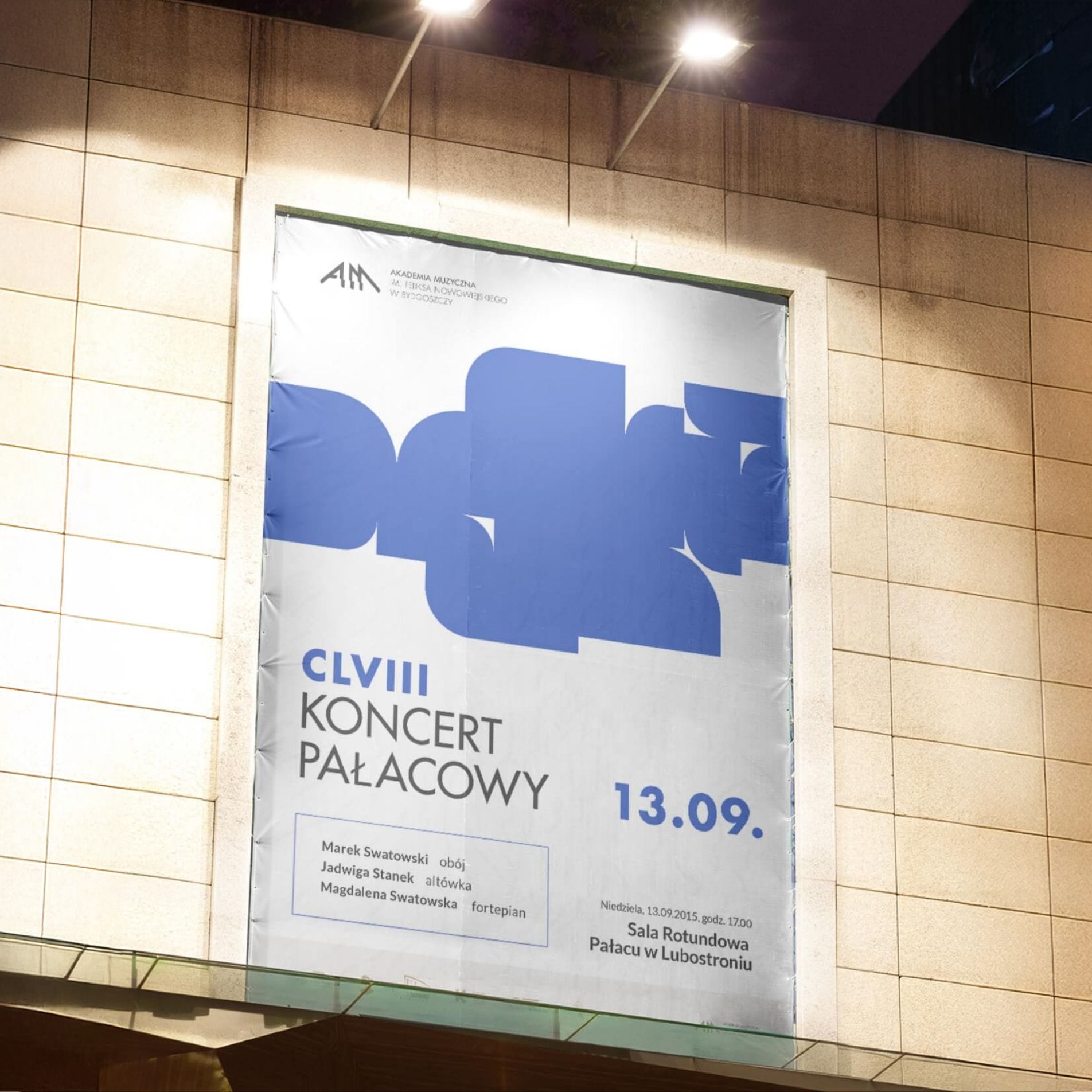 Spójna identyfikacja wizualna Akademii Muzycznej na materiałach promocyjnych