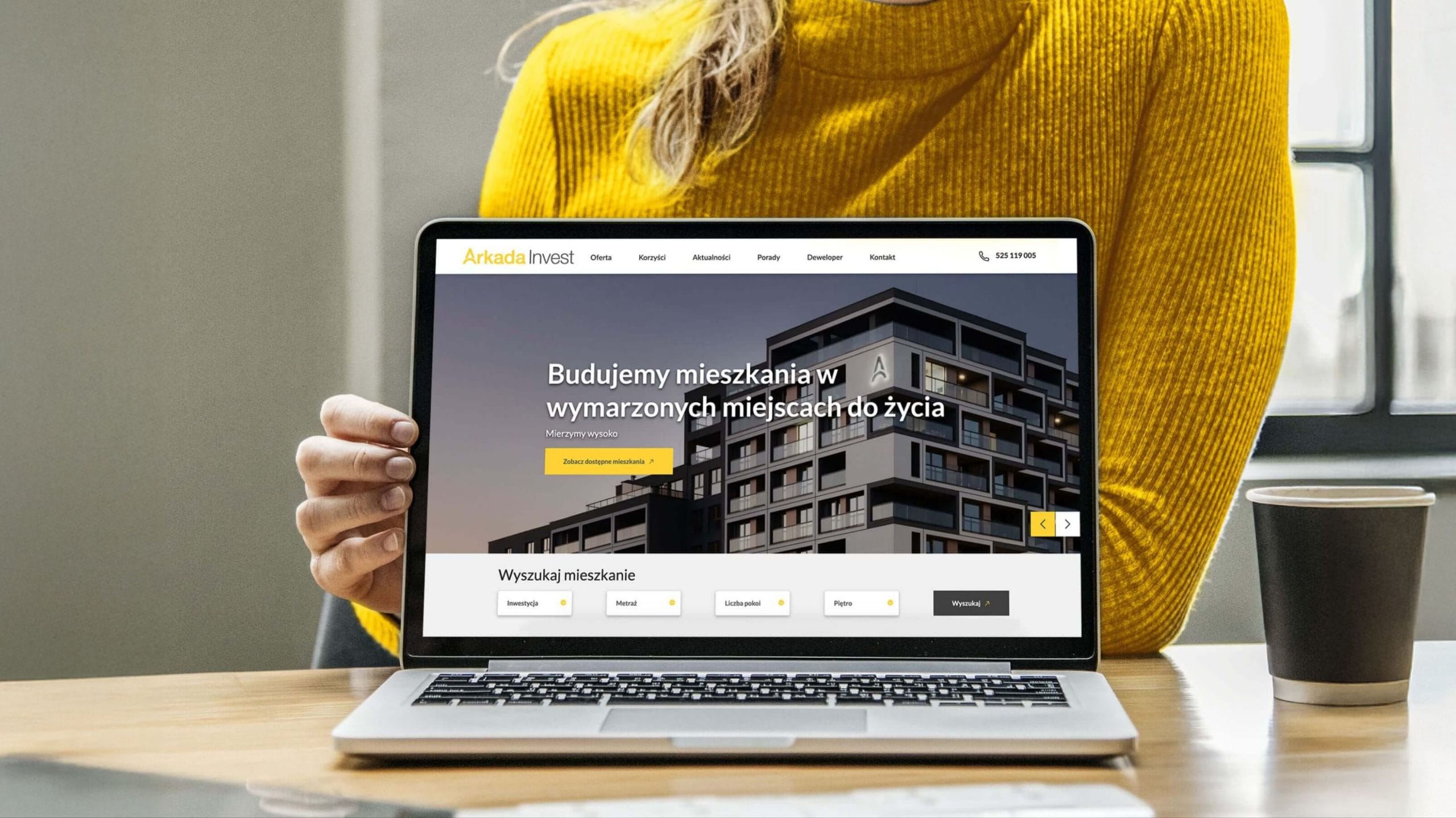 Autorski moduł zarządzania stroną dla dewelopera Arkada Invest – projekt 052B