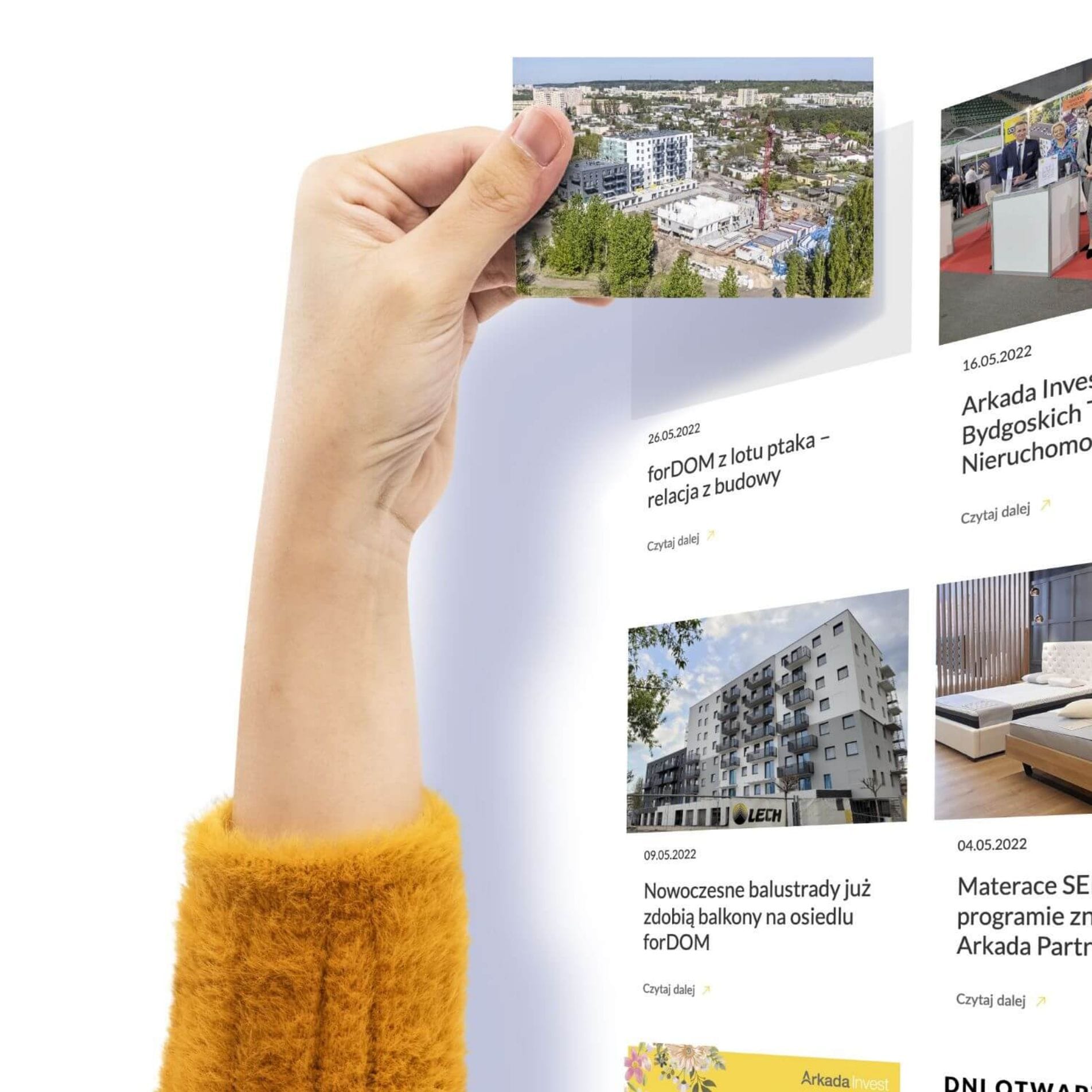 Nowa strona www z modułem deweloperskim dla Arkada Invest