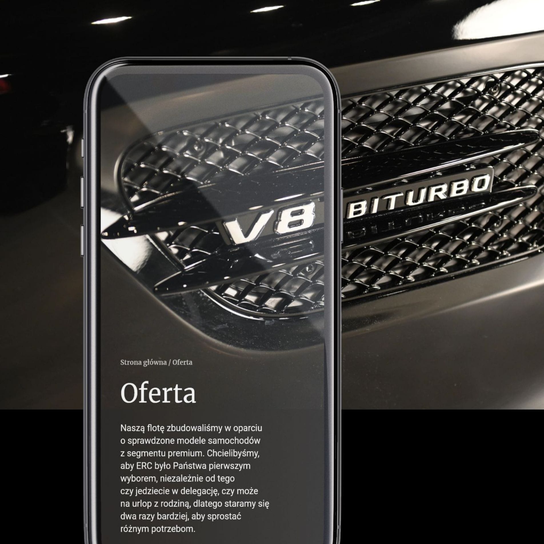 Serwis www Envio Rental Car z formularzem rezerwacyjnym