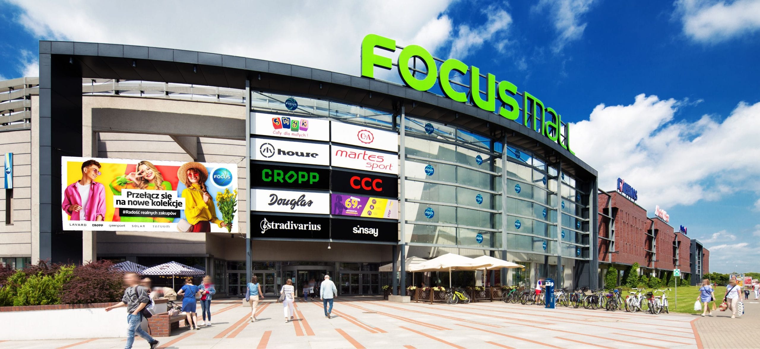 Materiały promocyjne dla galerii handlowych Focus Mall