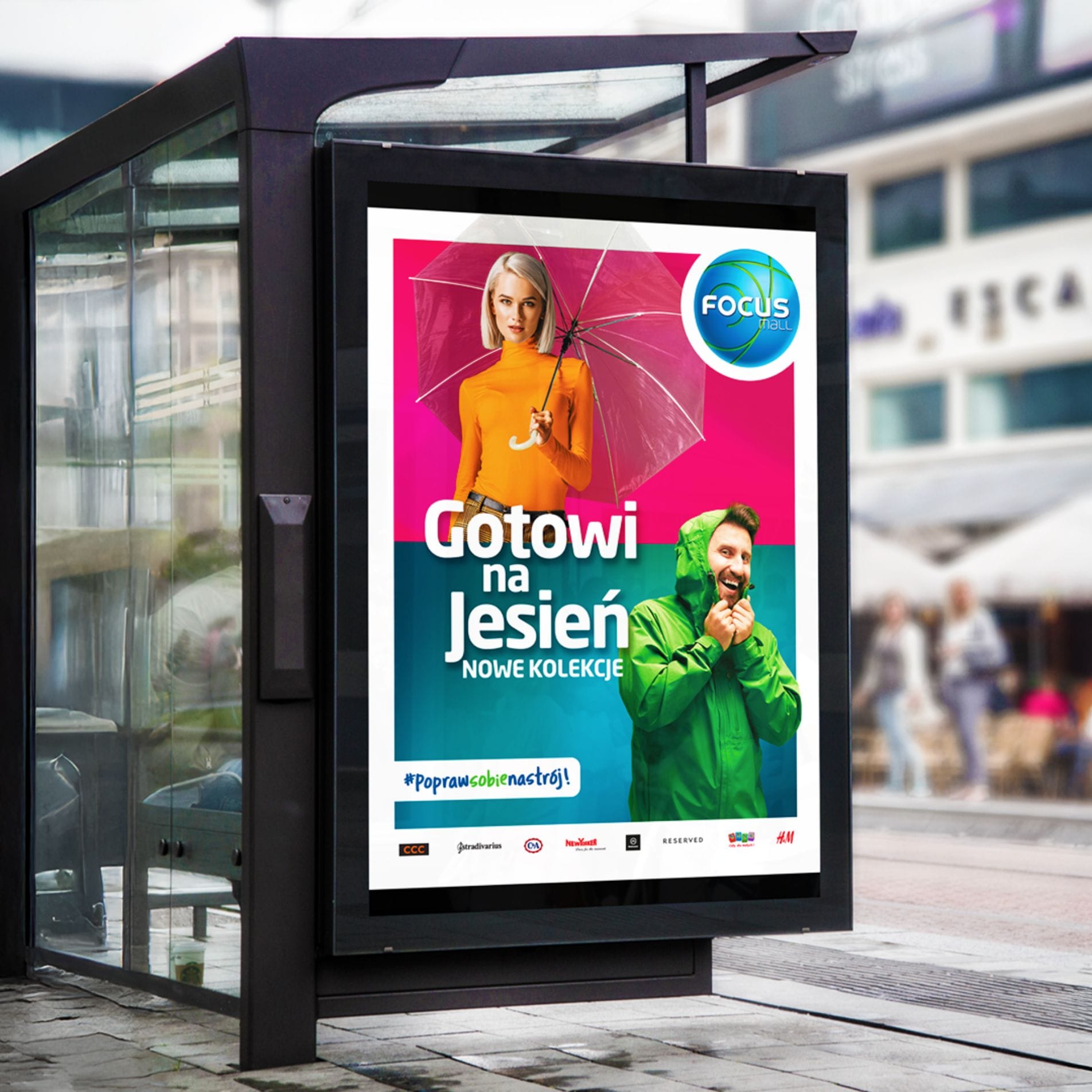 Materiały promocyjne dla centrum handlowego