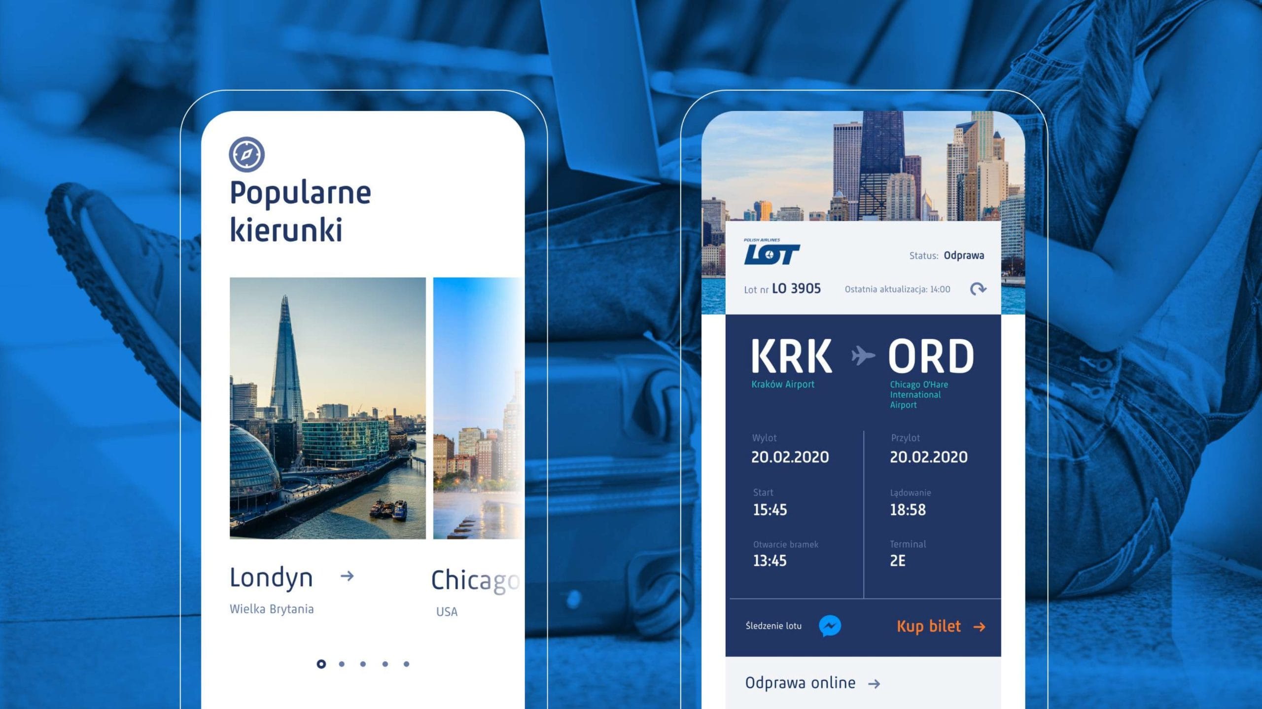Strona internetowa Kraków Airport – projekt serwisu lotniska