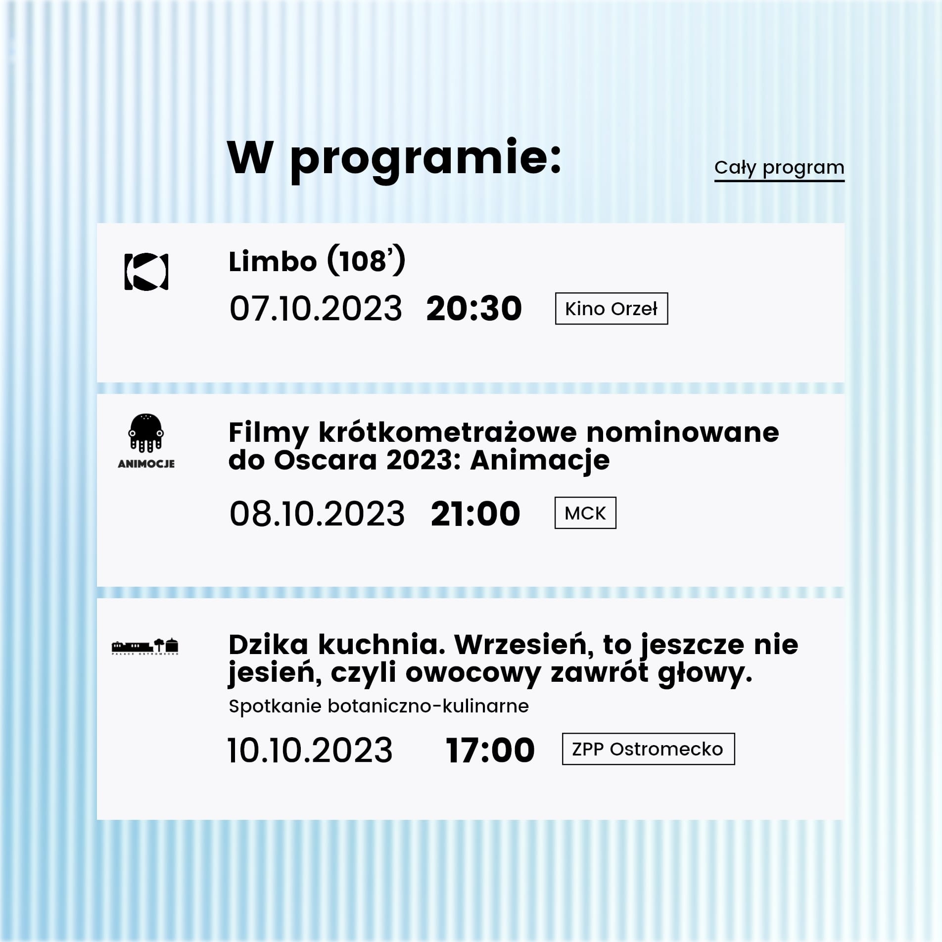 Rozwiązania UX programu MCK