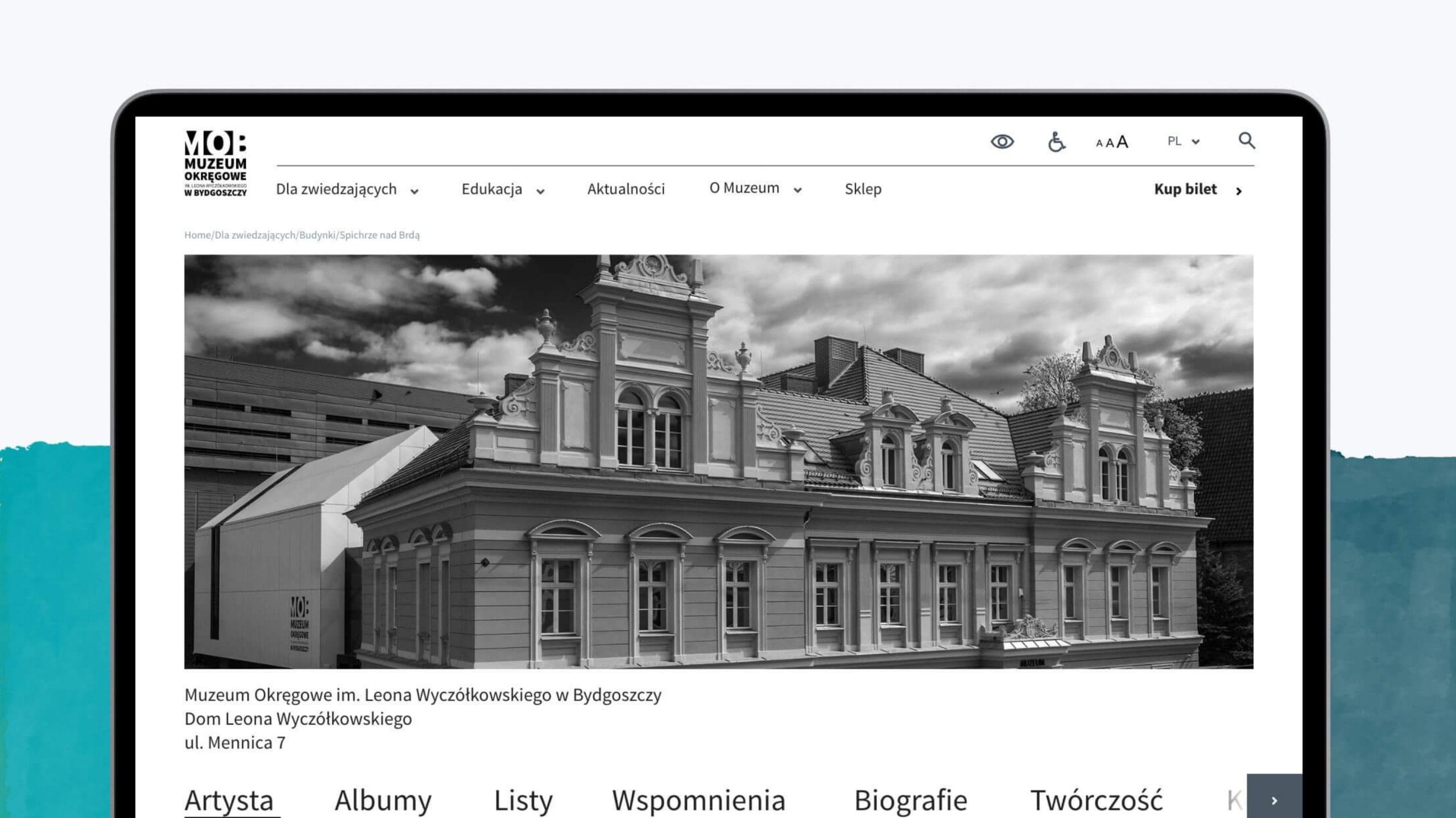 Lista budynków i oddziałów Muzeum Okręgowego w Bydgoszczy