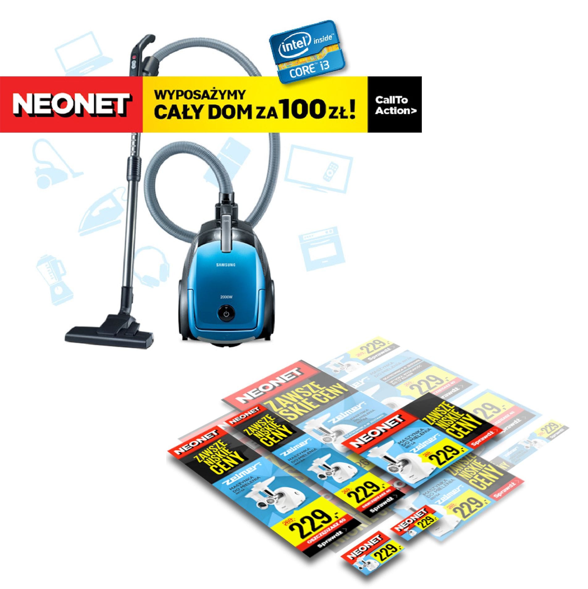 Kampania display wspierająca reklamę TV Neonet