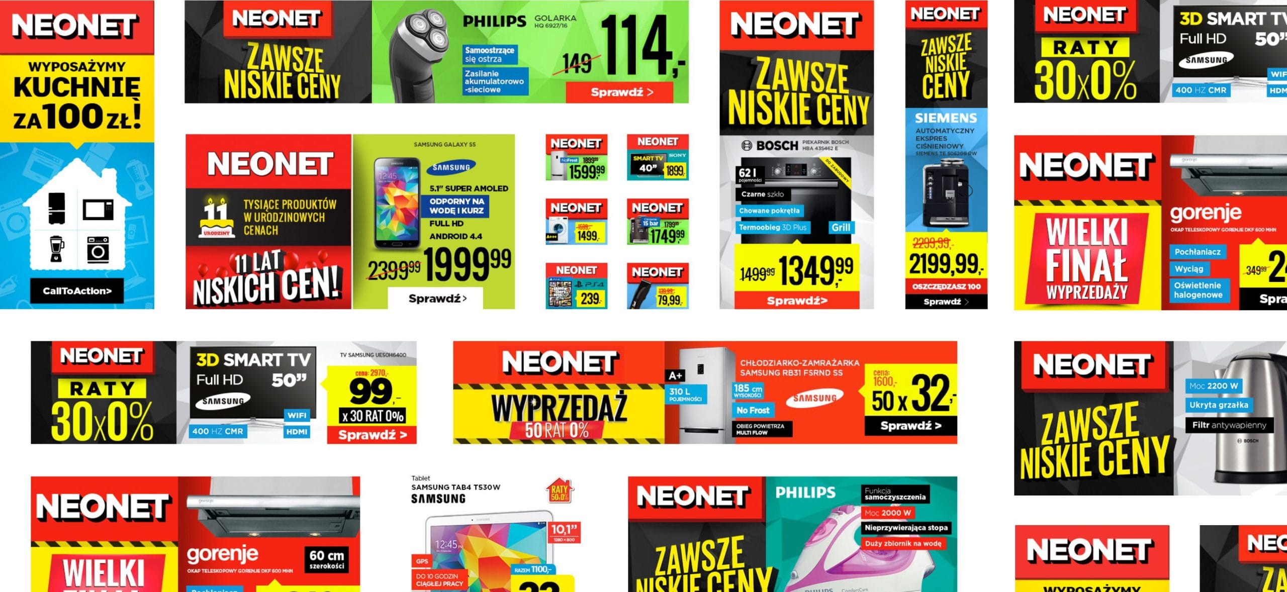 Landing page One-Page z CMS do generowania leadów – Neonet
