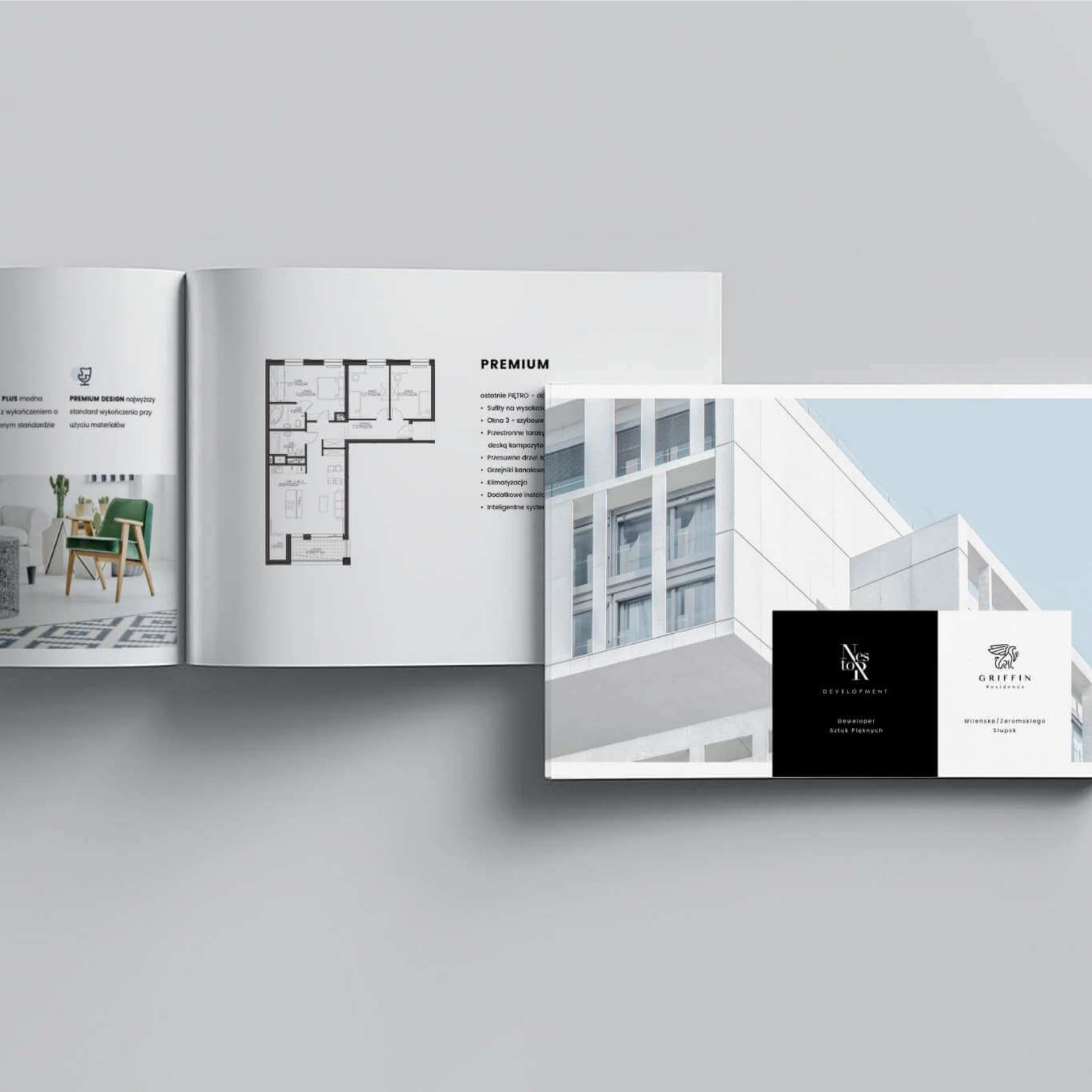 Serwis www i katalog inwestycji Nestor Development w eleganckiej stylistyce