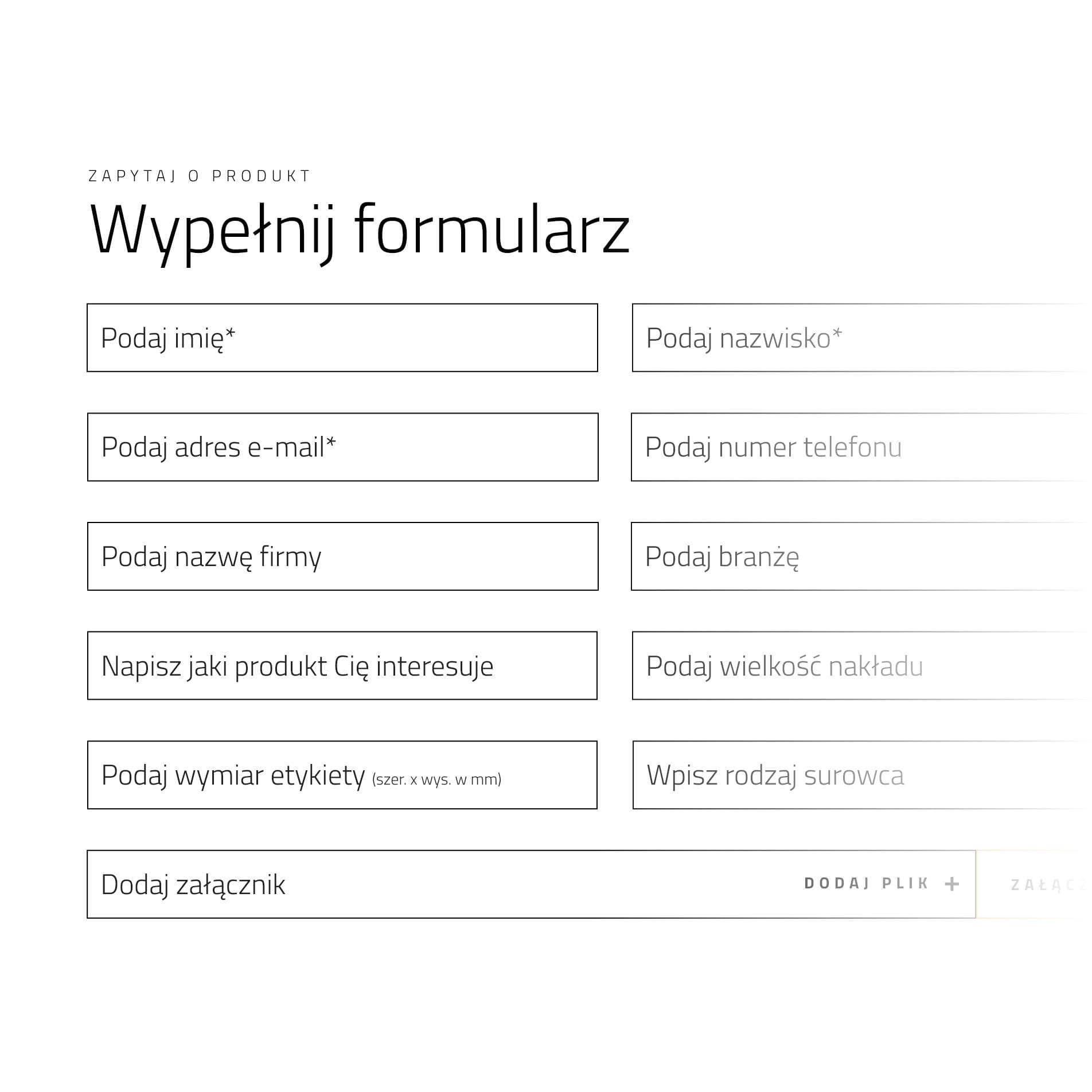 Formularz zapytania ofertowego i szybkiej wyceny Novacode