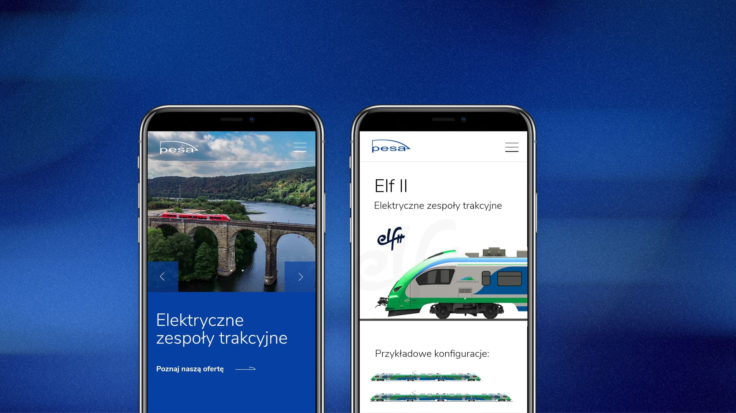 Nowoczesna strona internetowa Pesa