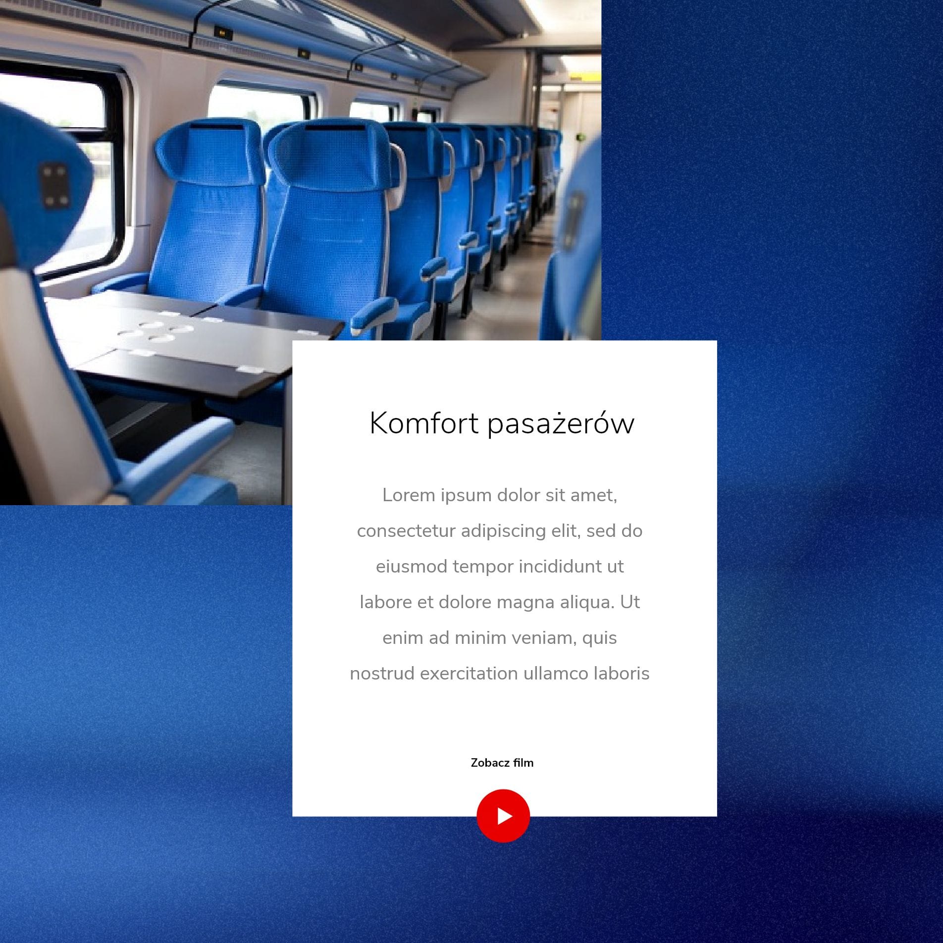 Prezentacja pojazdów szynowych Pesa na stronie internetowej