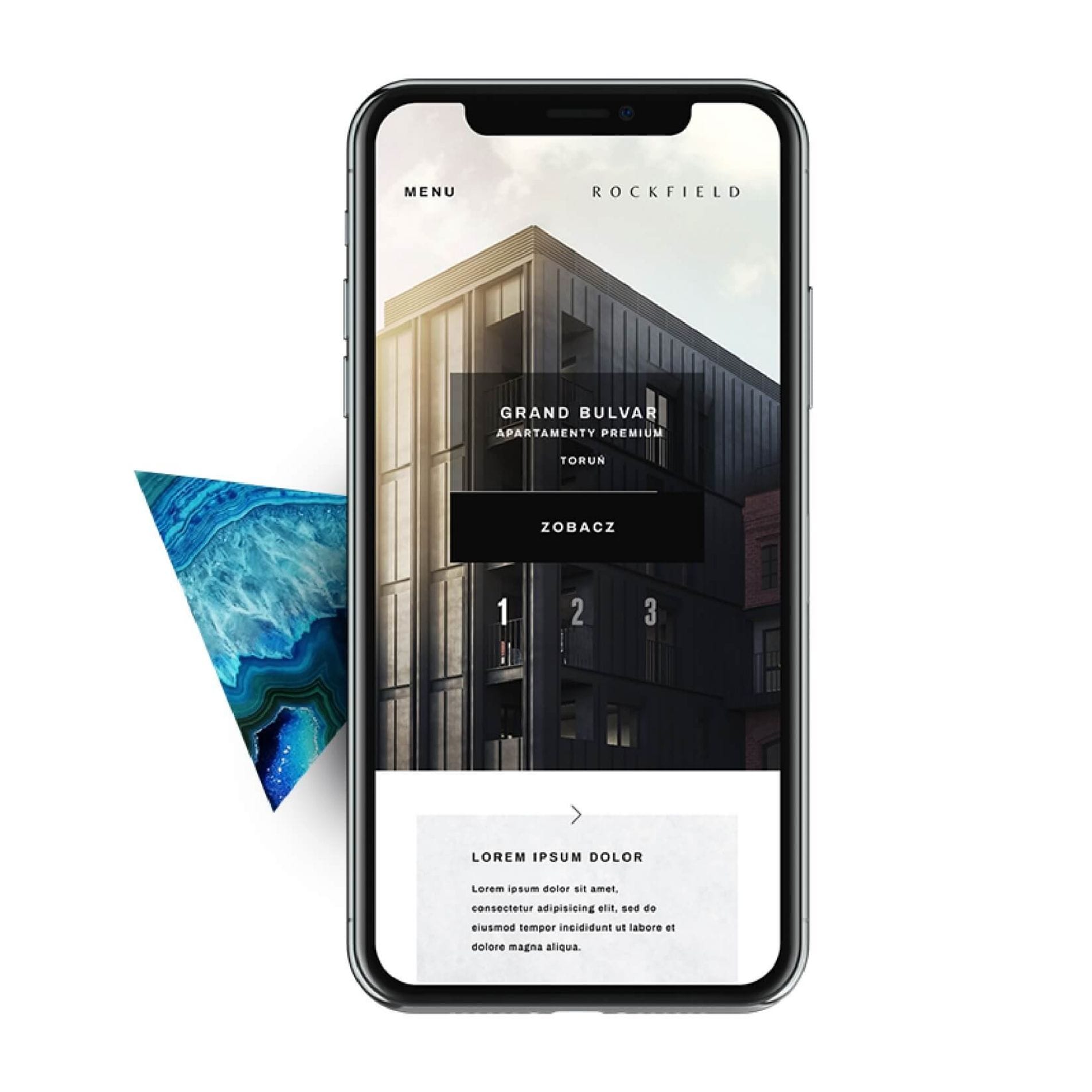 Projekt strony internetowej Rockfield Development