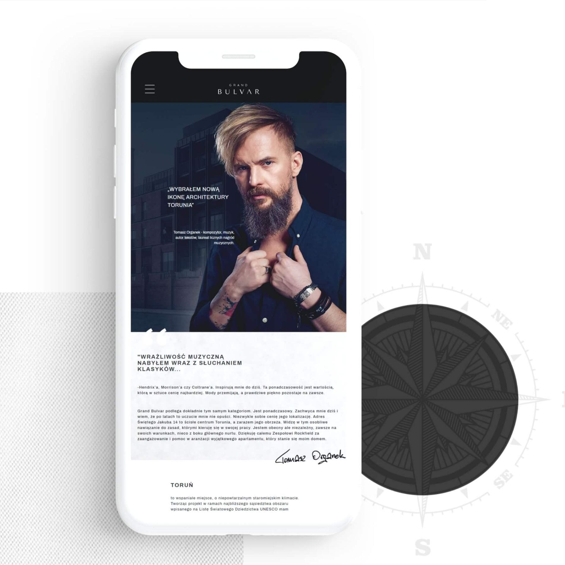 Realizacja 052B – strona internetowa mobile first dla klienta