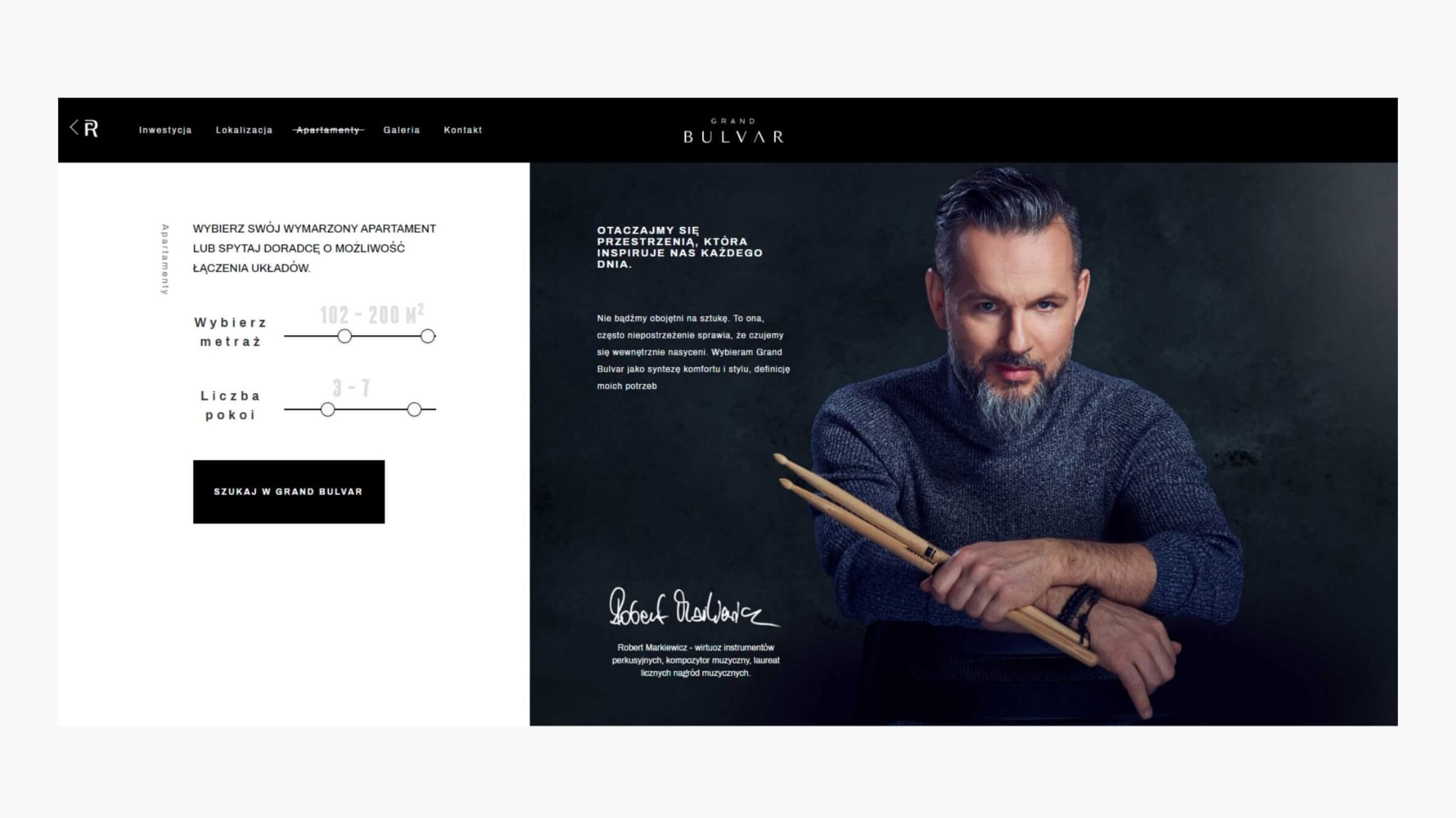 Case study 052B – responsywna witryna i branding inwestycji