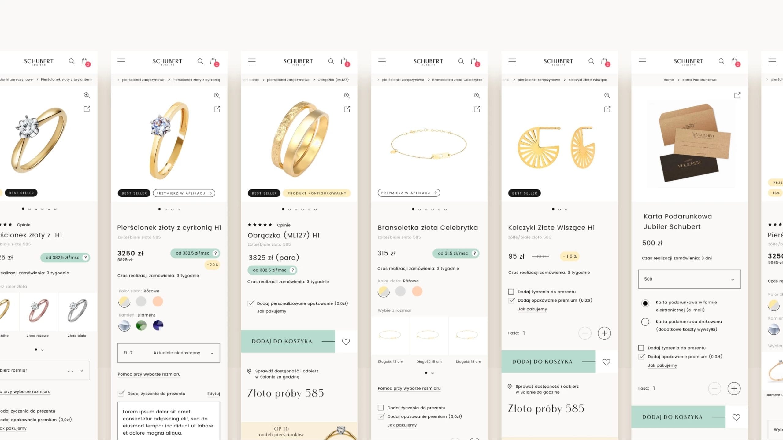 Projektowanie UX/UI sklepu internetowego w wersji desktop i mobile