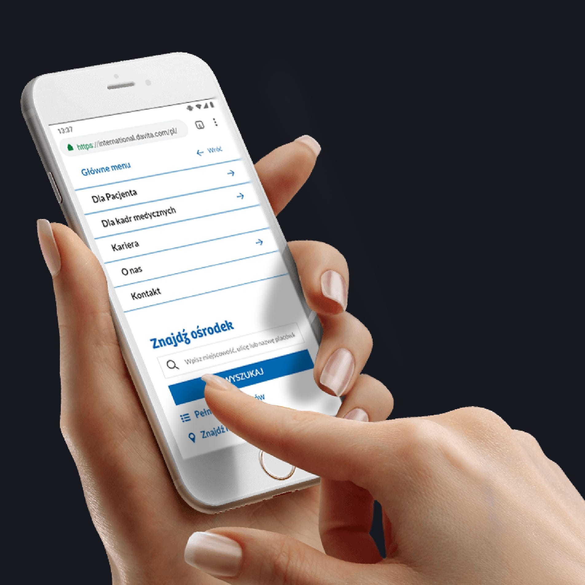 DaVita Polska – projekt strony internetowej dla firmy z branży medycznej i opieki nefrologicznej