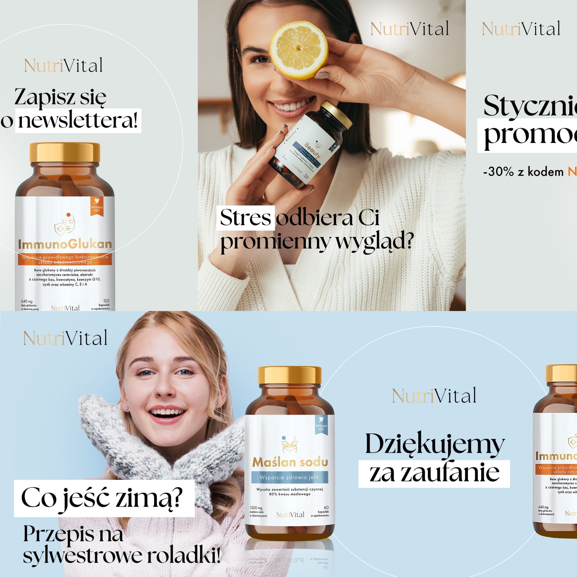 Materiały promocyjne marki NutriVital