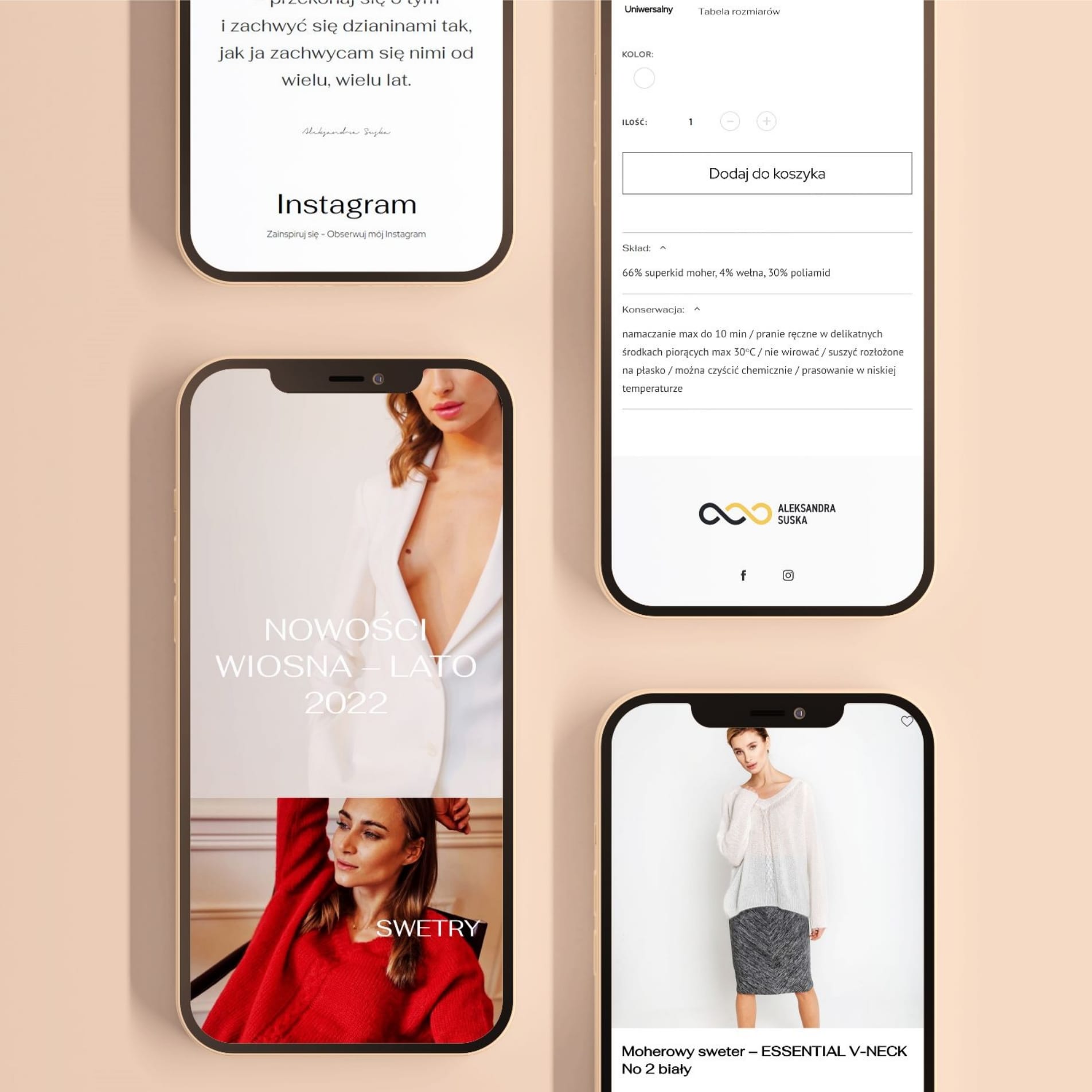 Nowoczesny e-commerce dla marki modowej premium